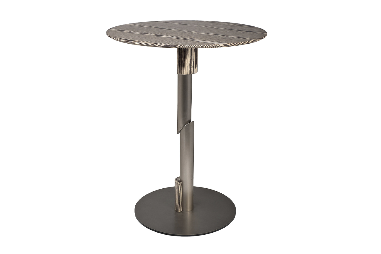 58DB-20192 Стол барный Зебрано (Zebrano) d85*106см_s2 1