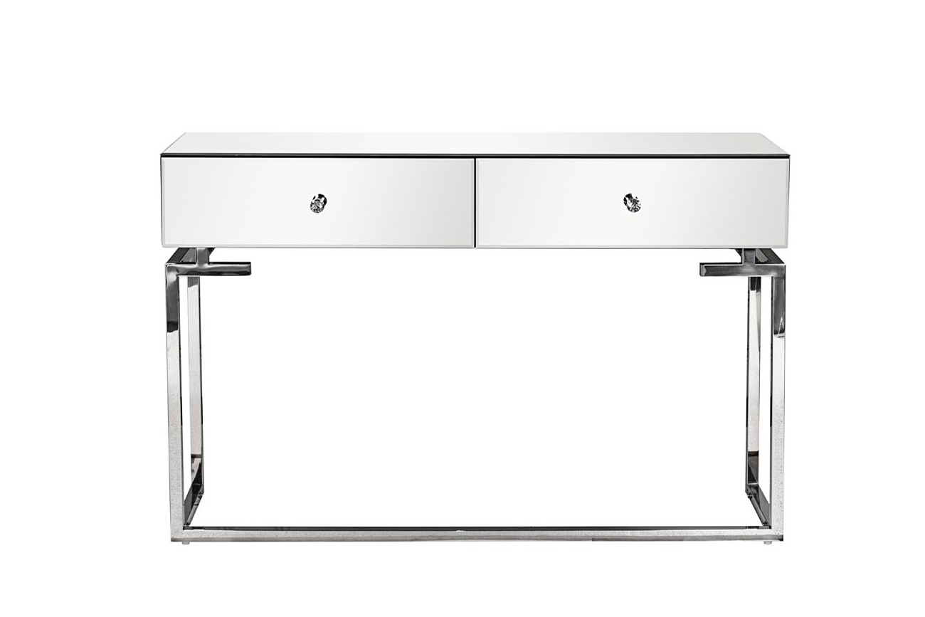 KFG075 Консоль зеркальная с двумя ящиками 120*35*77см_s2 1