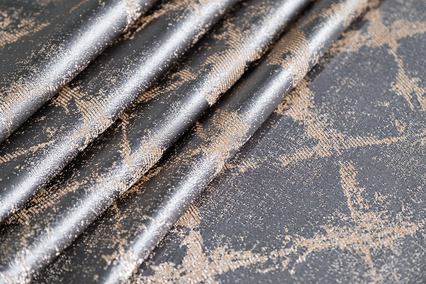 121GD-GAB1306-PORT SER Портьера ТРЕНТО (TRENTO) серая  275*260см_s2 5