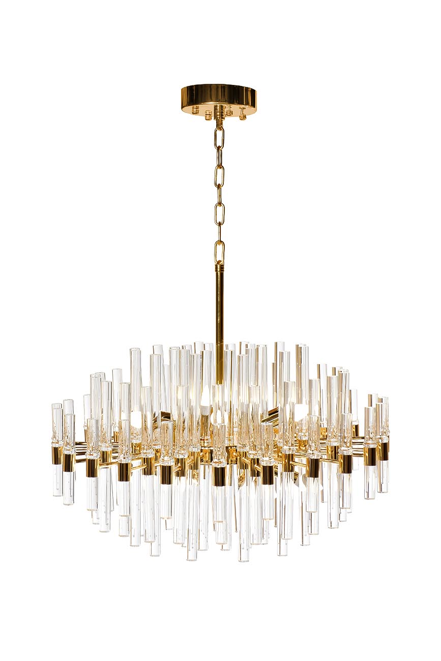 62GDM-810021-800 Люстра Серена (Serena) прозр.стекло/золото d80см h65см_s2 1
