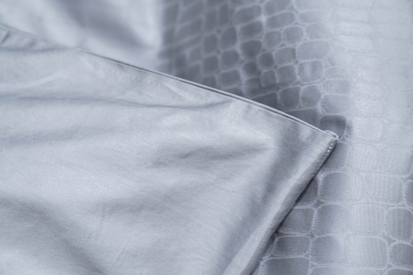 130HB-DC220200-POD JAC SER Пододеяльник сатин жаккард Серпенте серый 200*220_s2 5