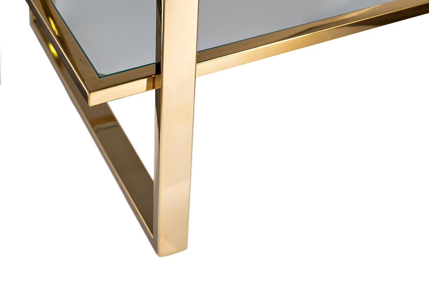 47ED-00401 Стеллаж прозр.стекло/золото 81*40*200см_s2 3