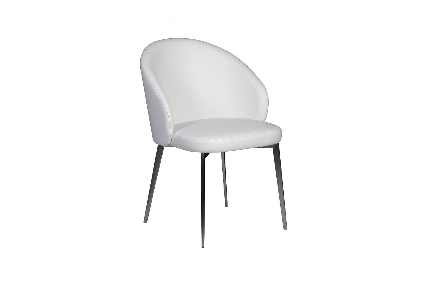 58DB-19015STUL-BEL Стул белая экокожа 55*61*81см_s2 2