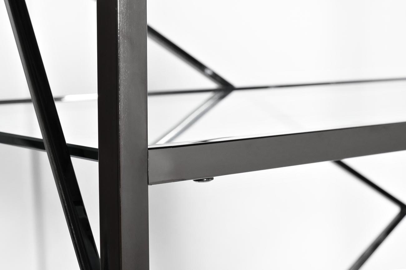 GY-SH8711BL Стеллаж стекло прозр/темн.хром 80*35*180см_s2 3