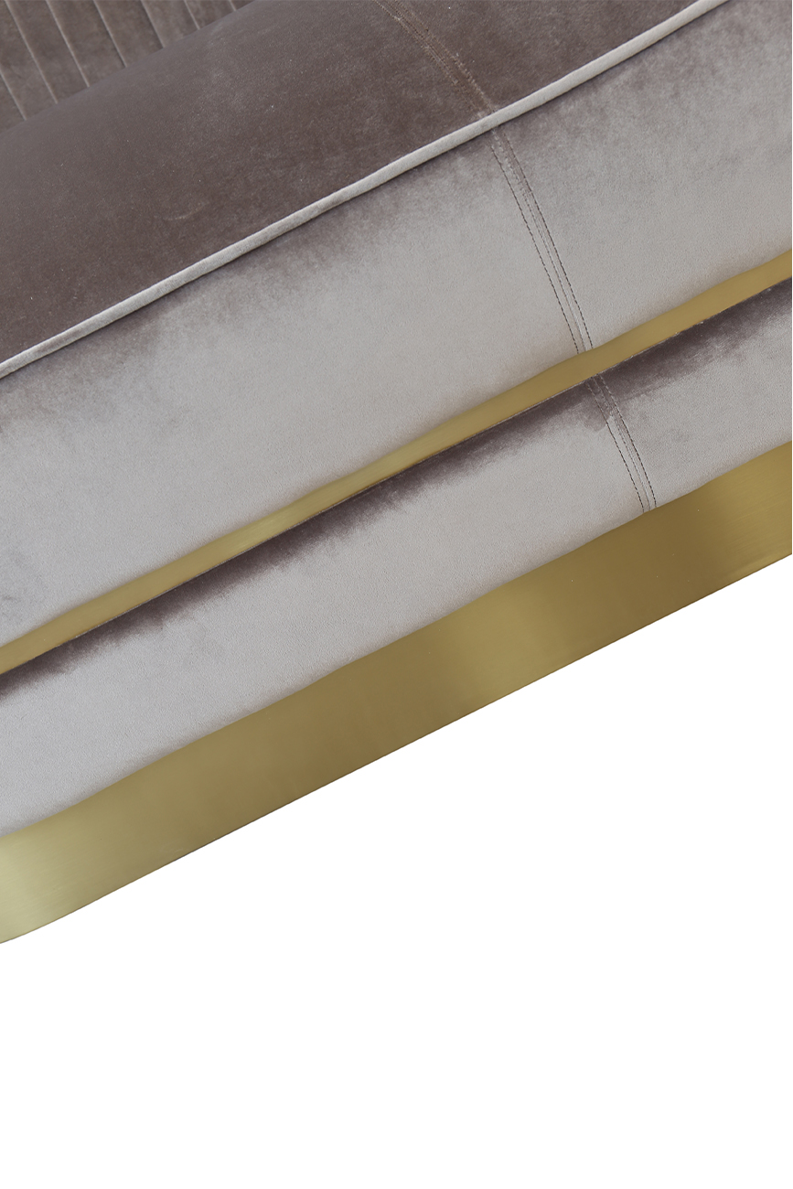 87YY-1890-2 BRN Диван двухместный велюр серо-коричн. 156*91*83см_s2 4