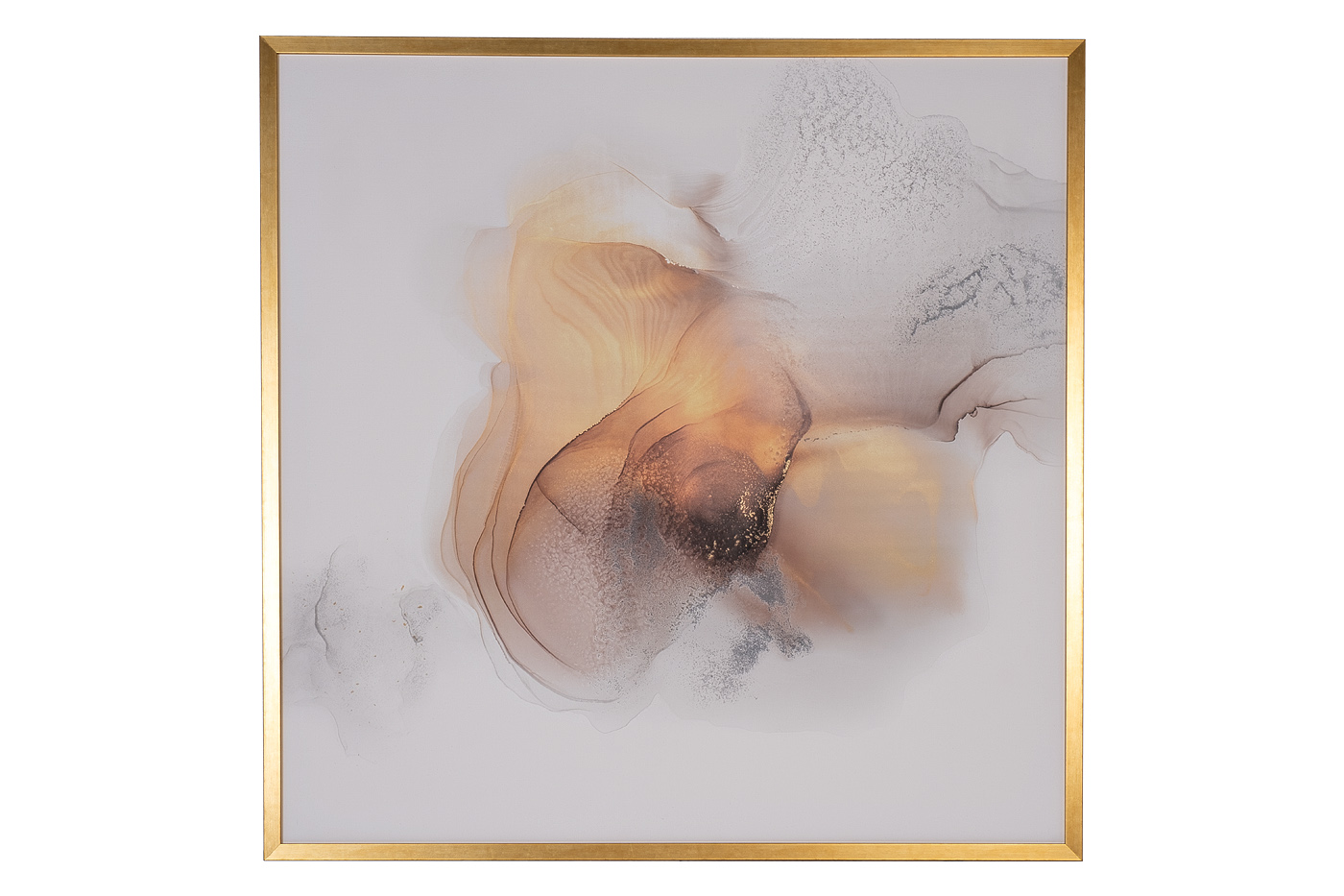 89VOR-AQUARELLE5 Холст «Лик нежности» 100*100 см, багет зол_s2 1