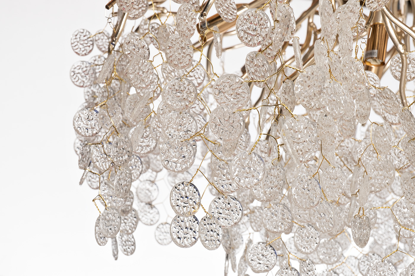 86-9018/800 Люстра Тенера (Tenera) круглая шампань d80*h40см_s2 2