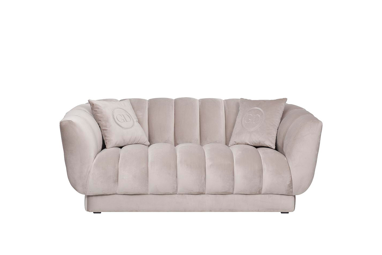Диван Фабио(Fabio) двухмест. велюр беж.Фант17 182*95*72см,2 подушки_s2 1