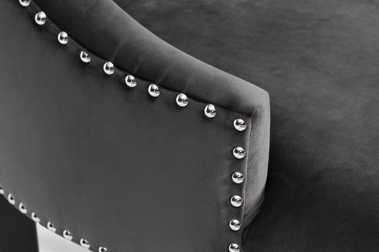 Стул 236 велюр серый Riv96 63*56*98см_s2 3