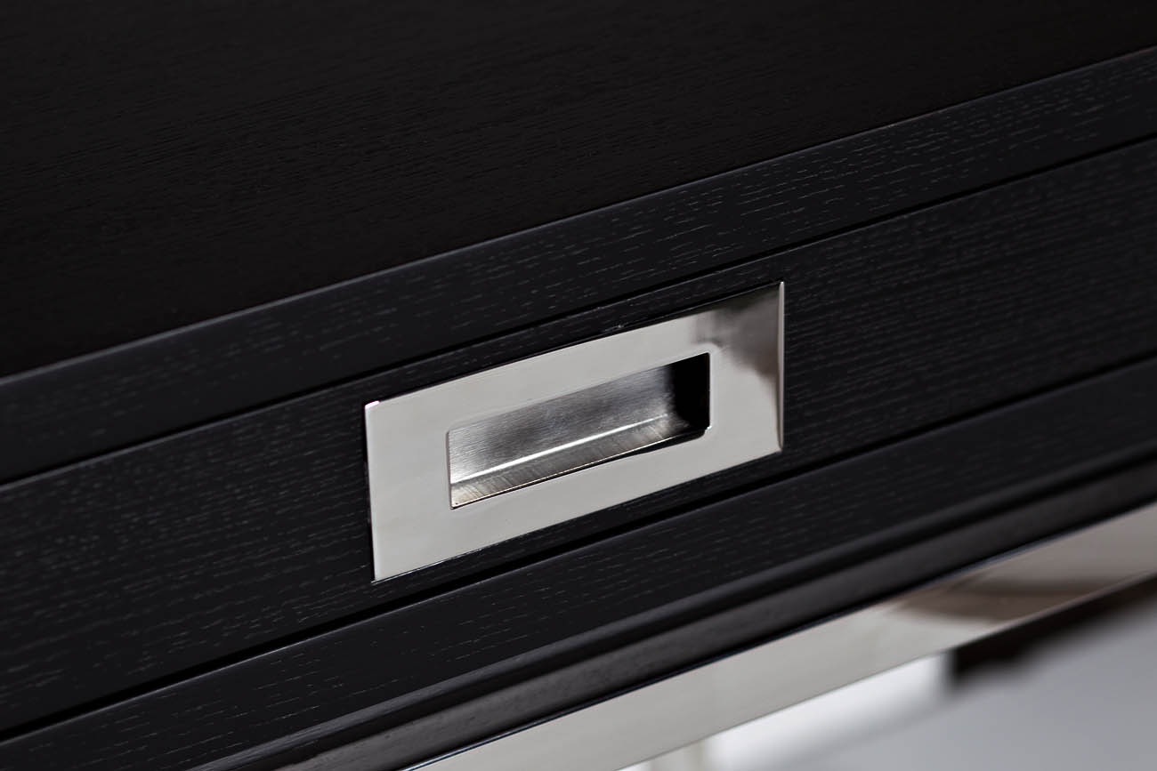 46AS-D4084-BL Стол письменный черный/хром 130*50*78см_s2 3