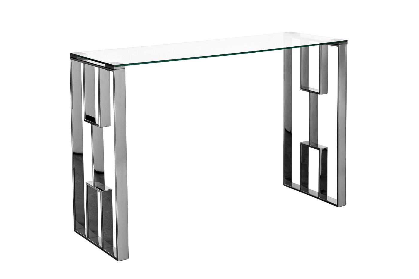 47ED-08200 Консоль прозр.стекло/хром 120*40*78см_s2 2