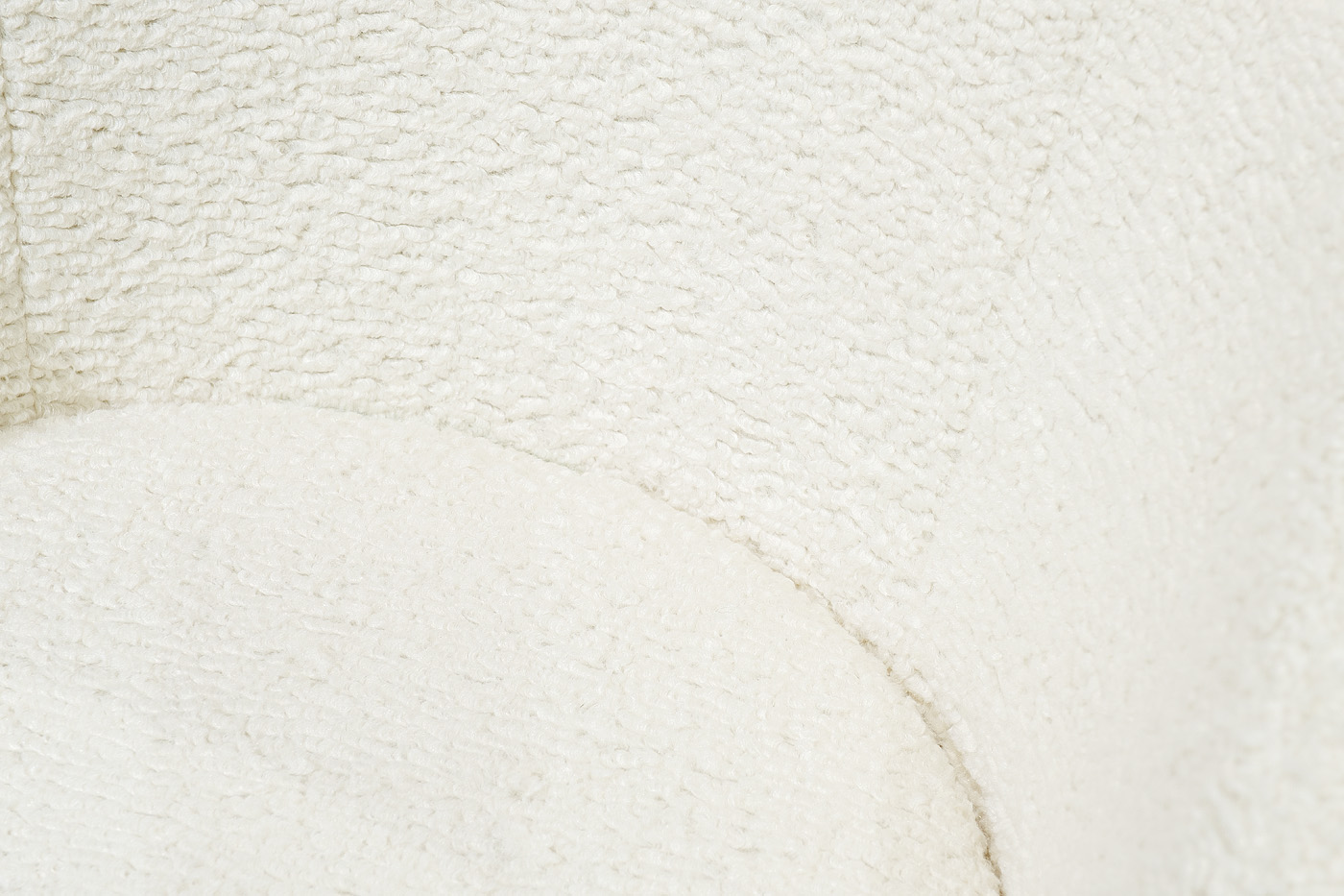 Кресло Napoli вращающееся, иск.мех кремовое Sheepskin 76*76*76см_s2 4