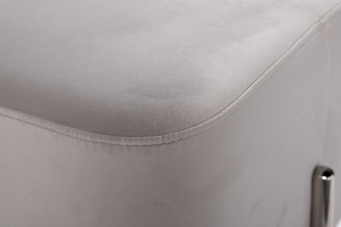 76AR-732BAN-SVSER Банкетка велюр светло-серый/хром 42*42*44см_s2 3