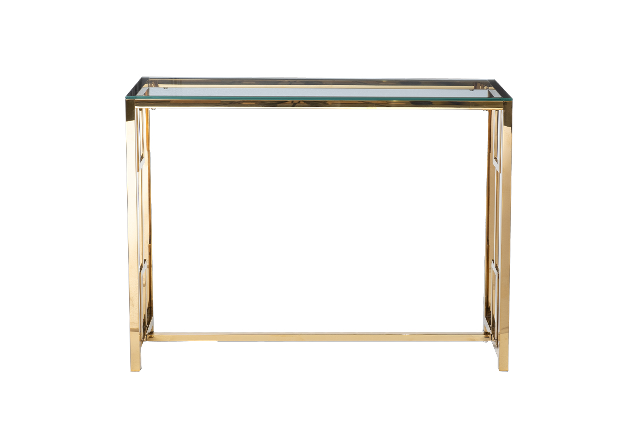 47ED-CST072GOLD Консоль прозр.стекло/золото 100*30*78см_s2 1
