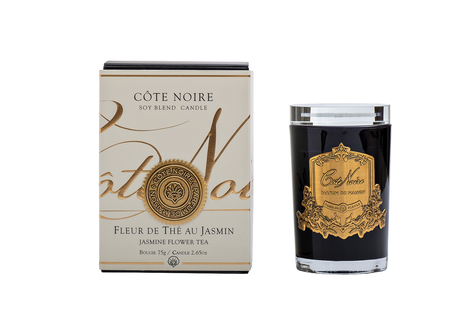 96CN-75200 Свеча ароматическая Жасминовый чай (Jasmine flower tea) в стакане в упаковке 75 гр._s2 1