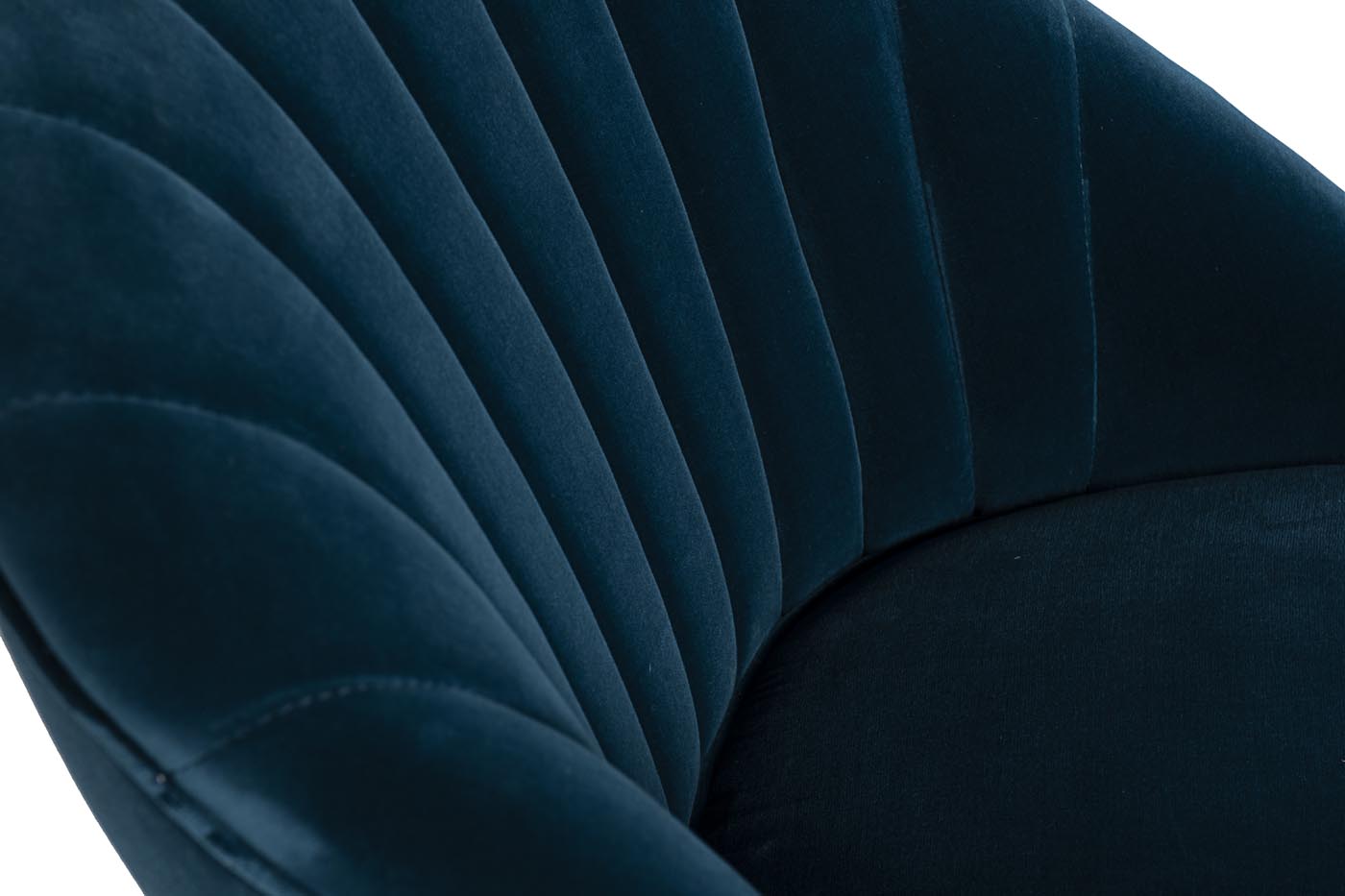 48MY-3607-1 BLU GO Стул велюр синий 55*64*89см_s2 4