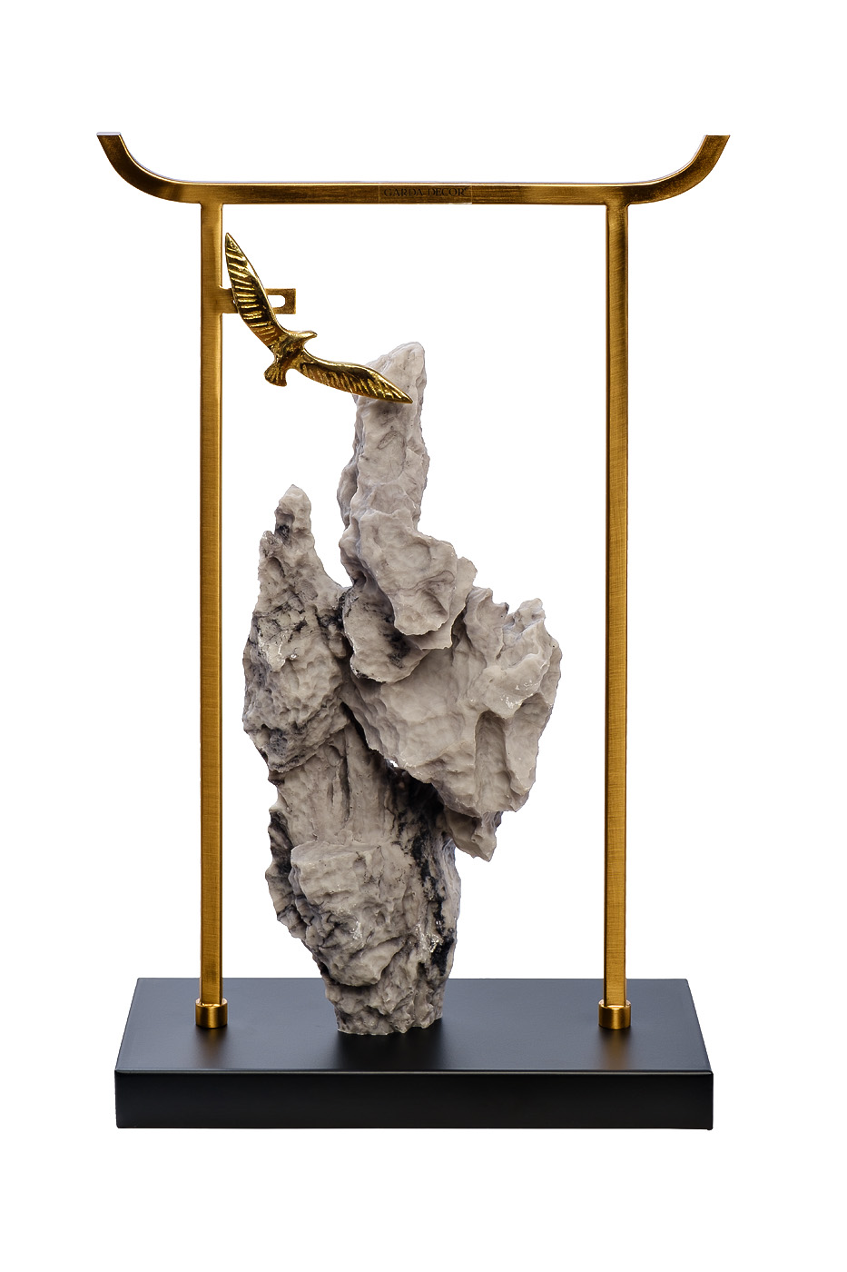 55RD5214L Декор настольный «Птица над скалой» 27*12*43см_s2 1