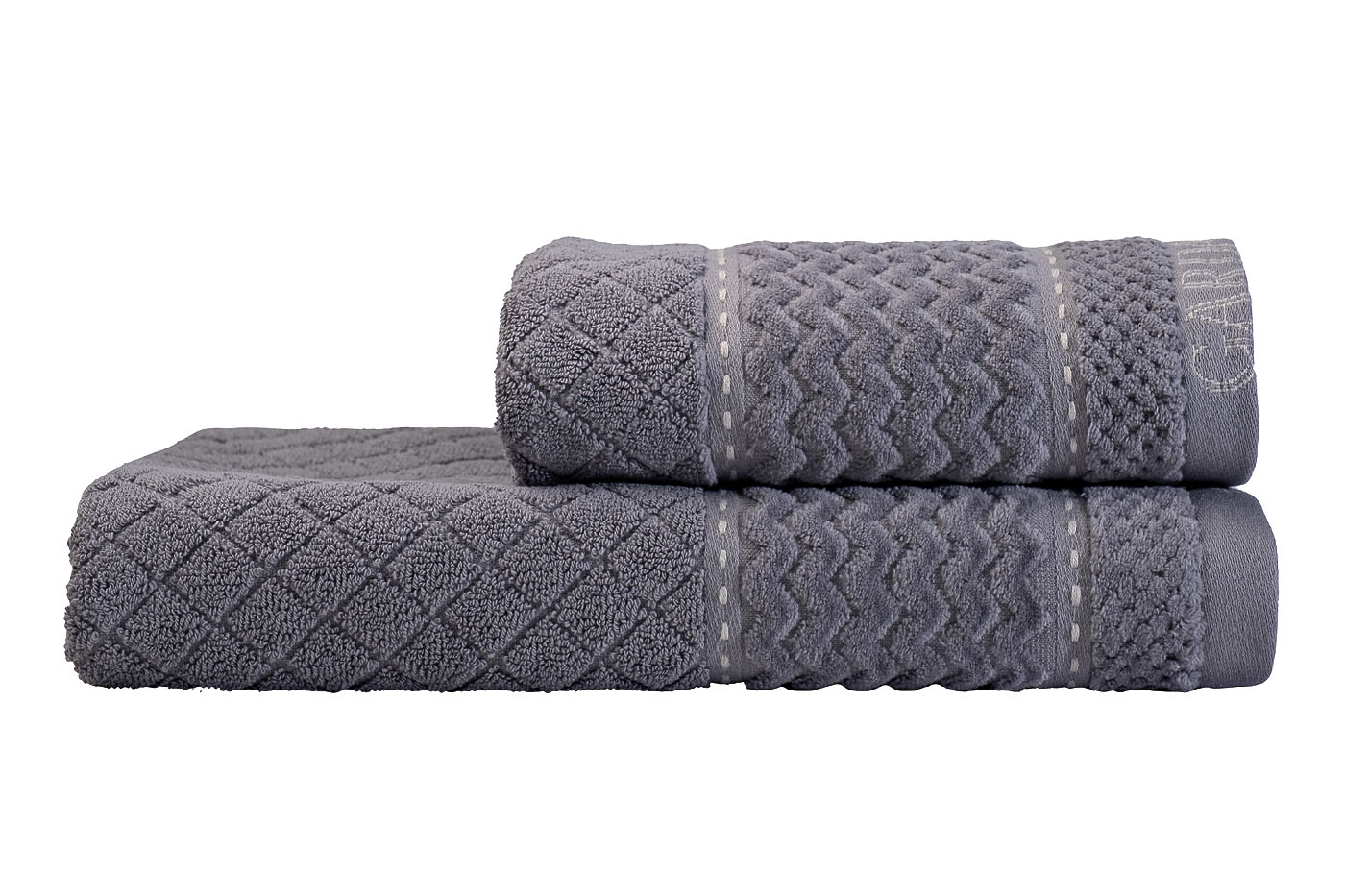 119VAL-ARG70140-POL SER Полотенце Наполи серое 70*140_s2 1