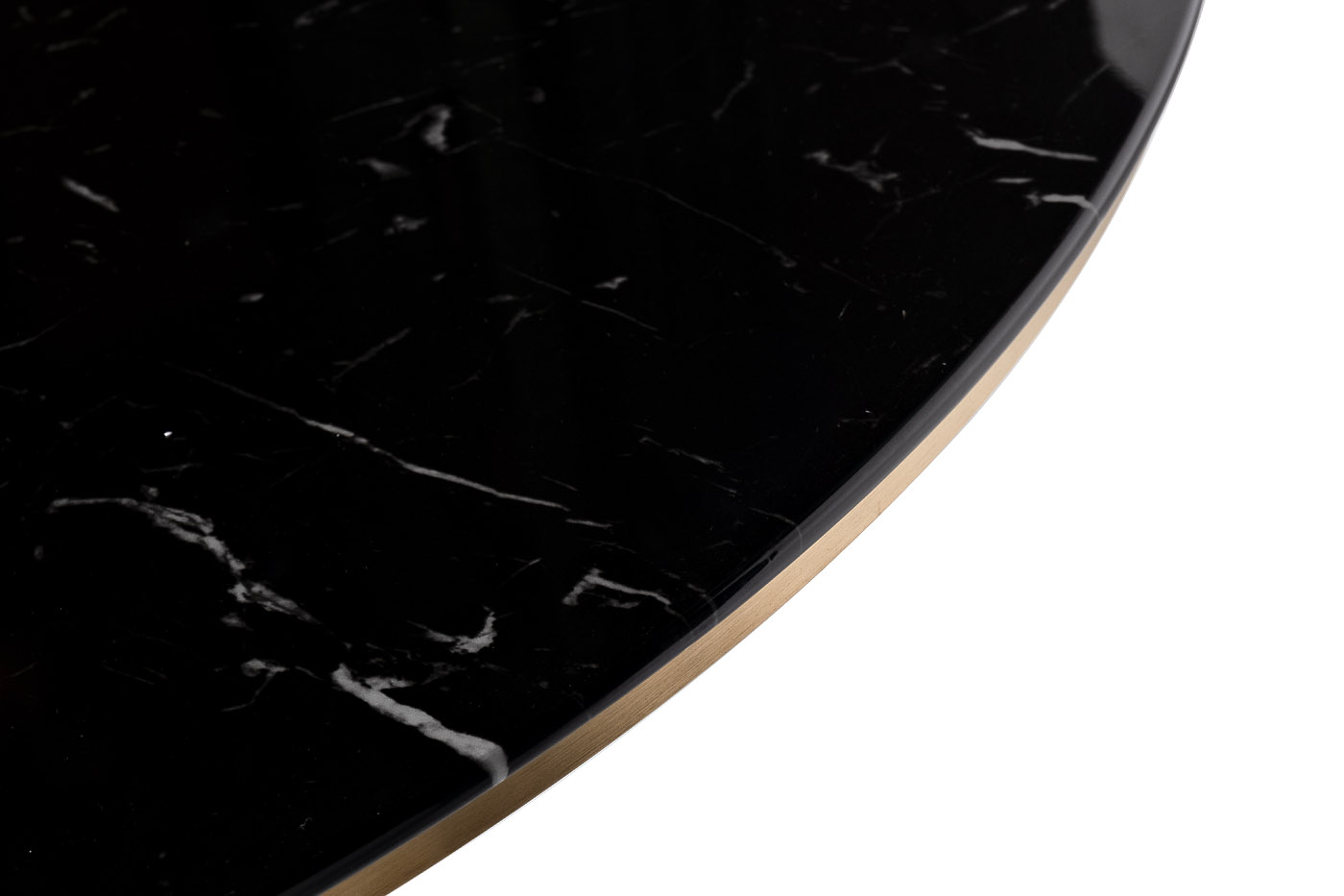 46AS-DT5042-BL Стол обеден. мрам.стек/черн.мет.с мат.зол d120*76_s2 2