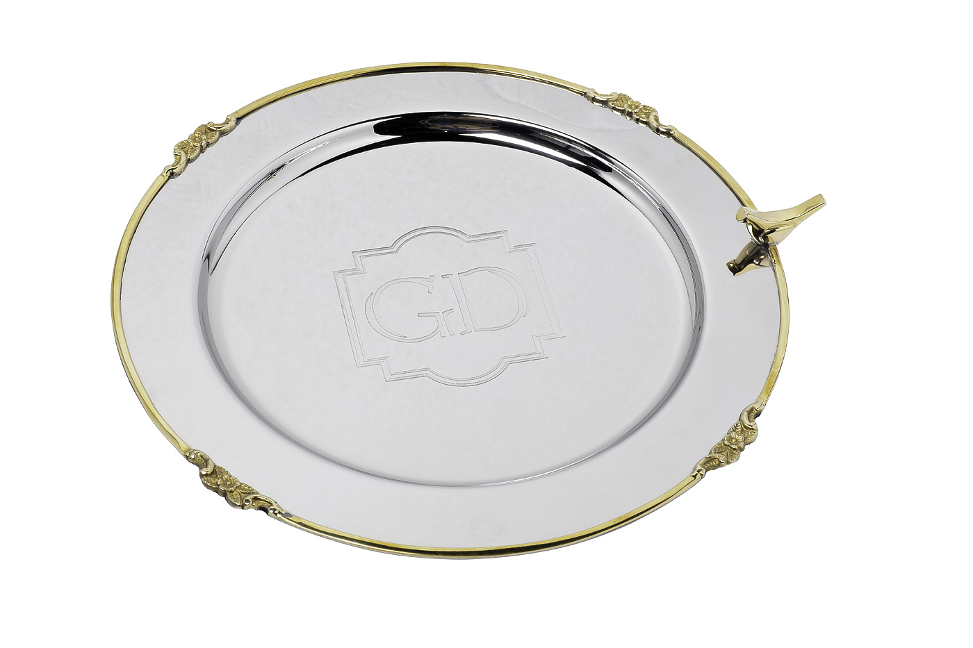 95IM-0077 Поднос круглый «Bird» нерж.сталь d33*2см_s2 1