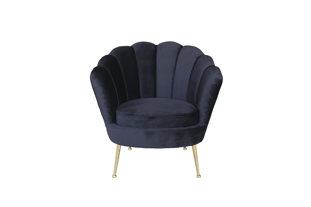 87YY-1907 BLK Кресло велюр черный 89*79*85см_s2 1