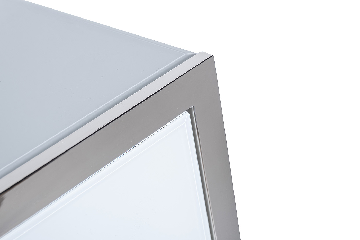 KFG103 Консоль 2 ящика белая/хром  120*42*79см_s2 4