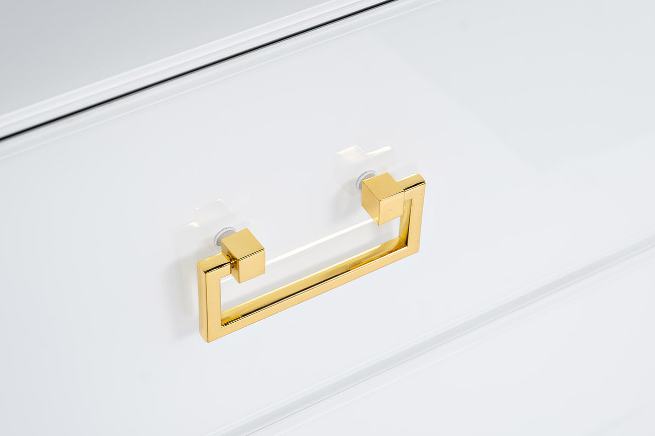 KFG085 Тумба 2 ящика белая/золото 55*40*58см_s2 4