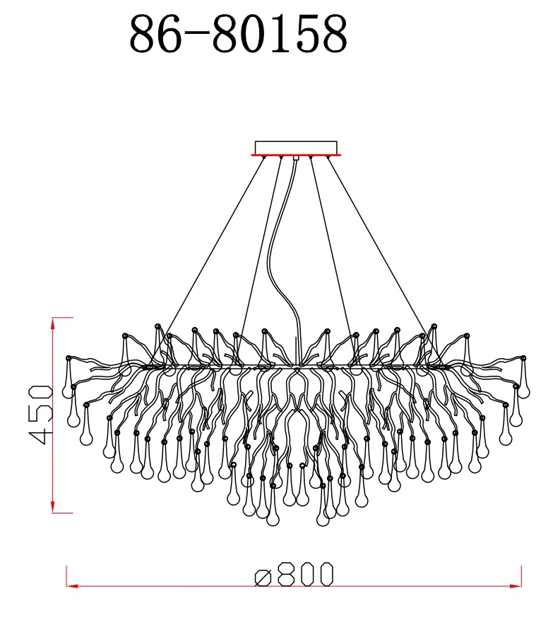 86-80158 Люстра d.80 h.32см, металл цвет золото_s2 4