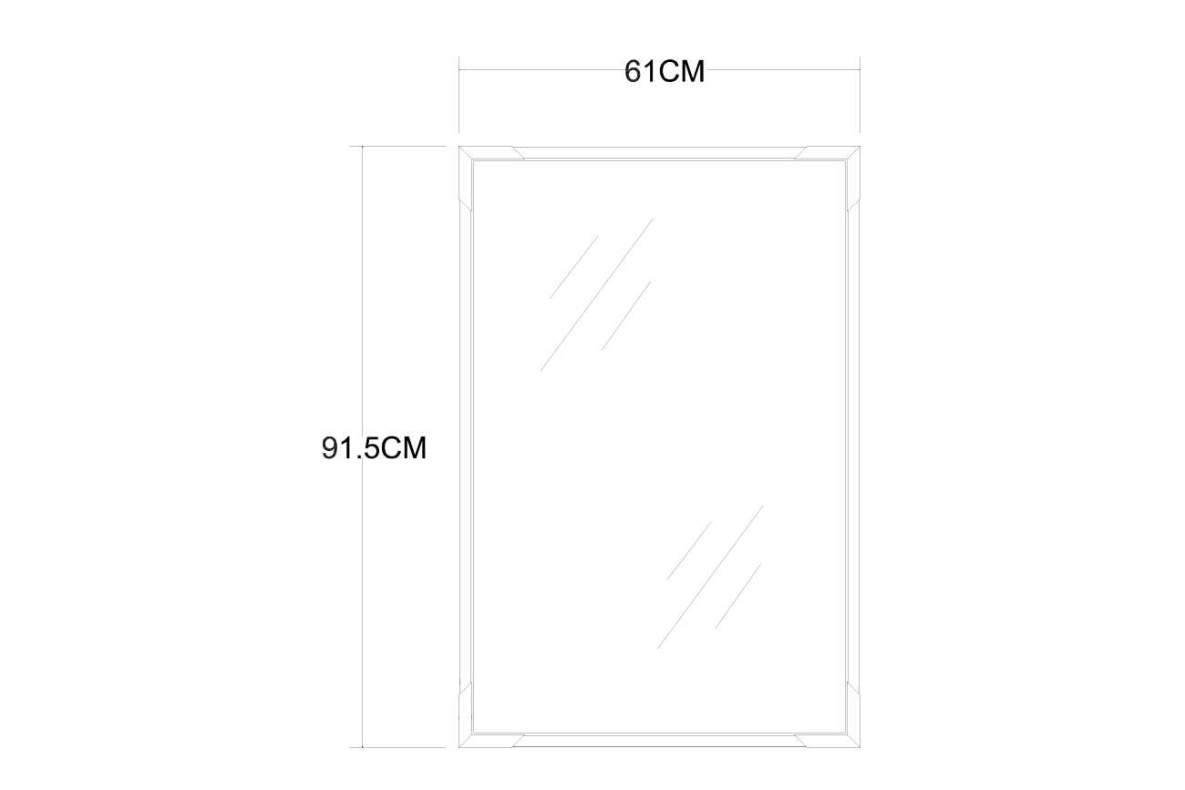 19-OA-9144  Зеркало прямоугольное с золотыми вставками 61*92см_s2 3