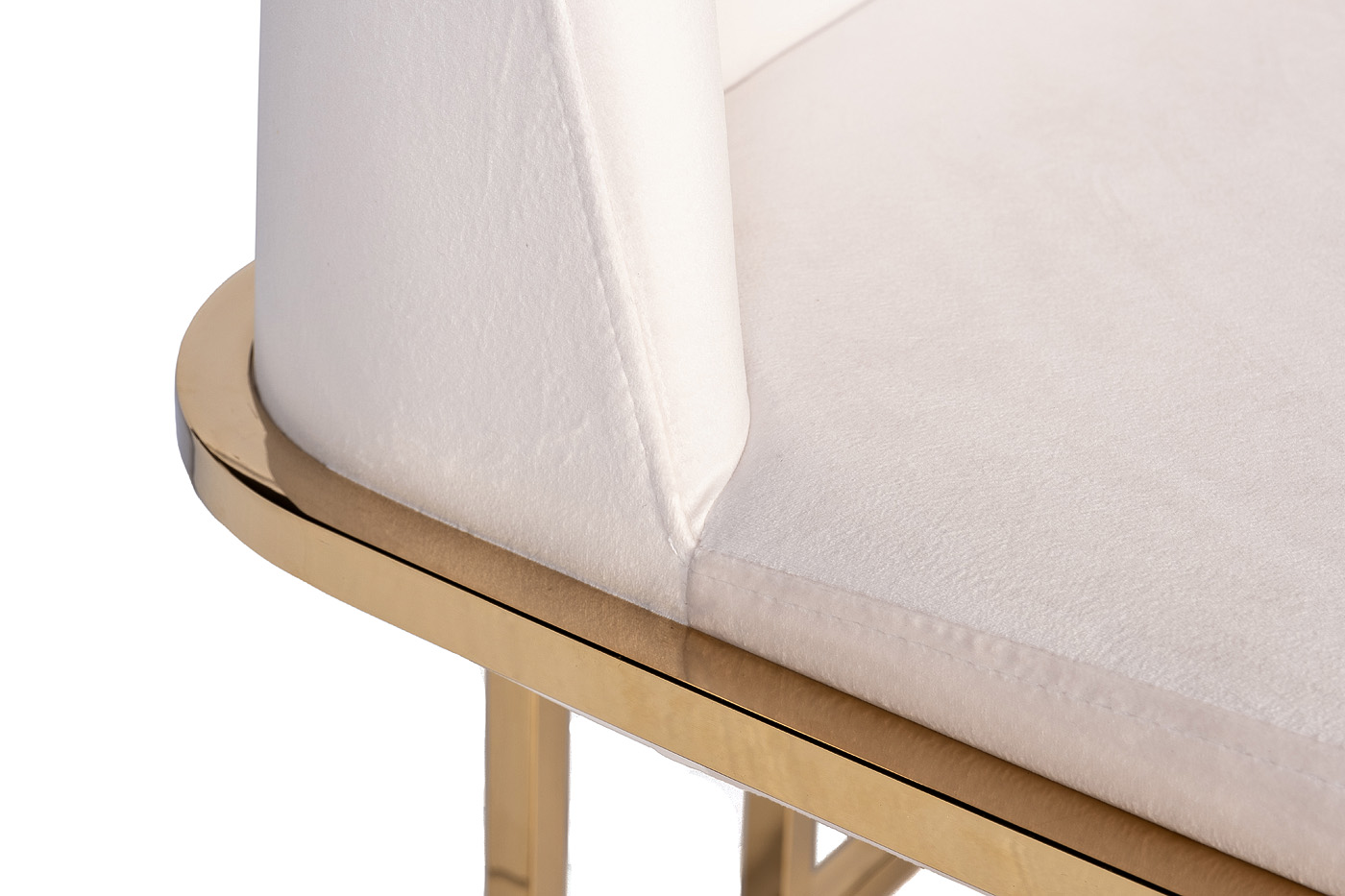 GY-DC8365GOLD-CR Стул велюр кремовый/золото 54*56*89см_s2 3