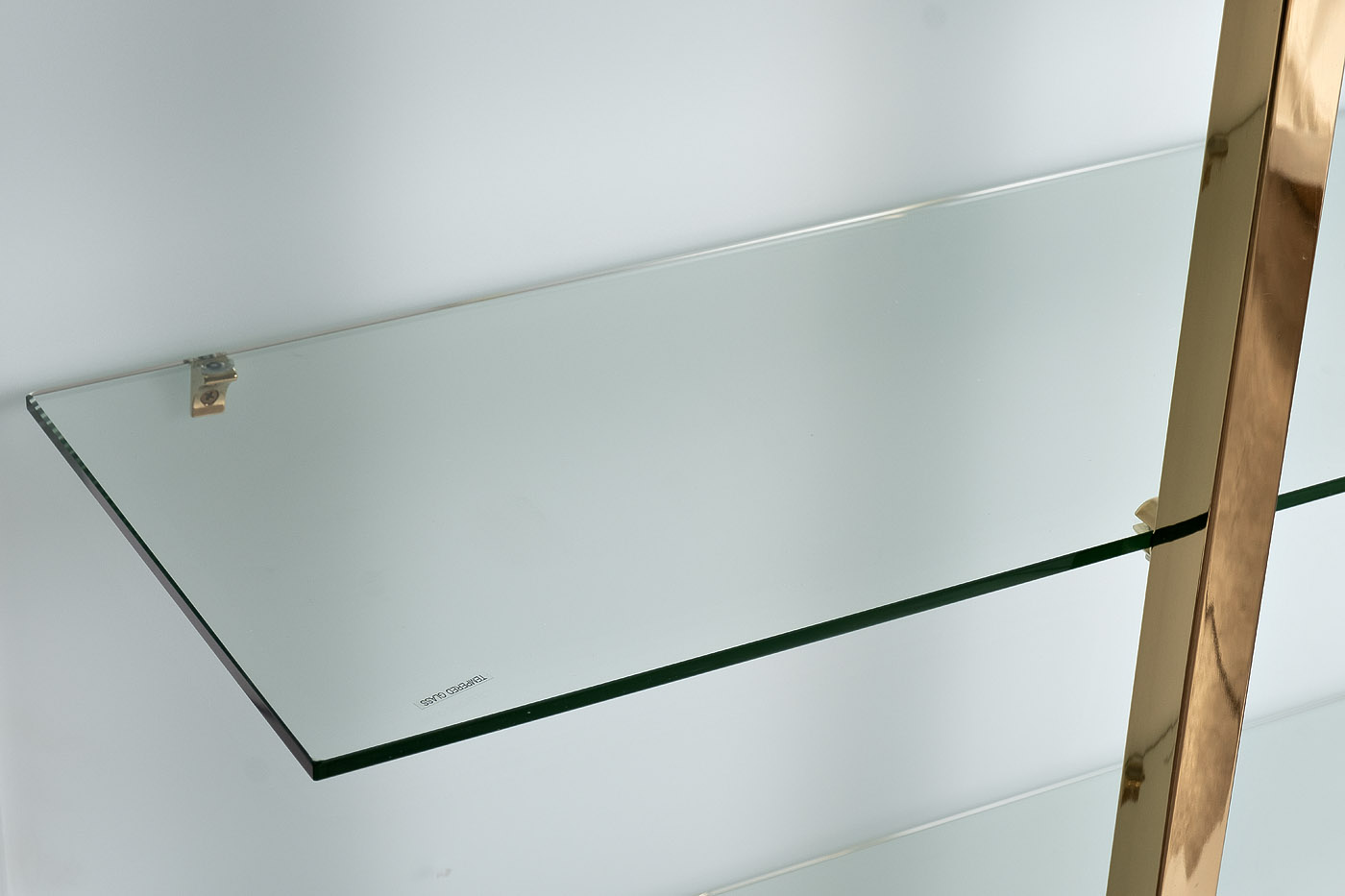 58DB-SH17071CS Стеллаж Марбелла Белый (Marbella White) бел/зол. 90*34*195см_s2 3