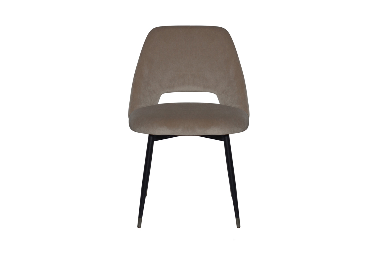 46AS-CH3073-BEIGE Стул велюр бежевый 54,5*58*80см_s2 1