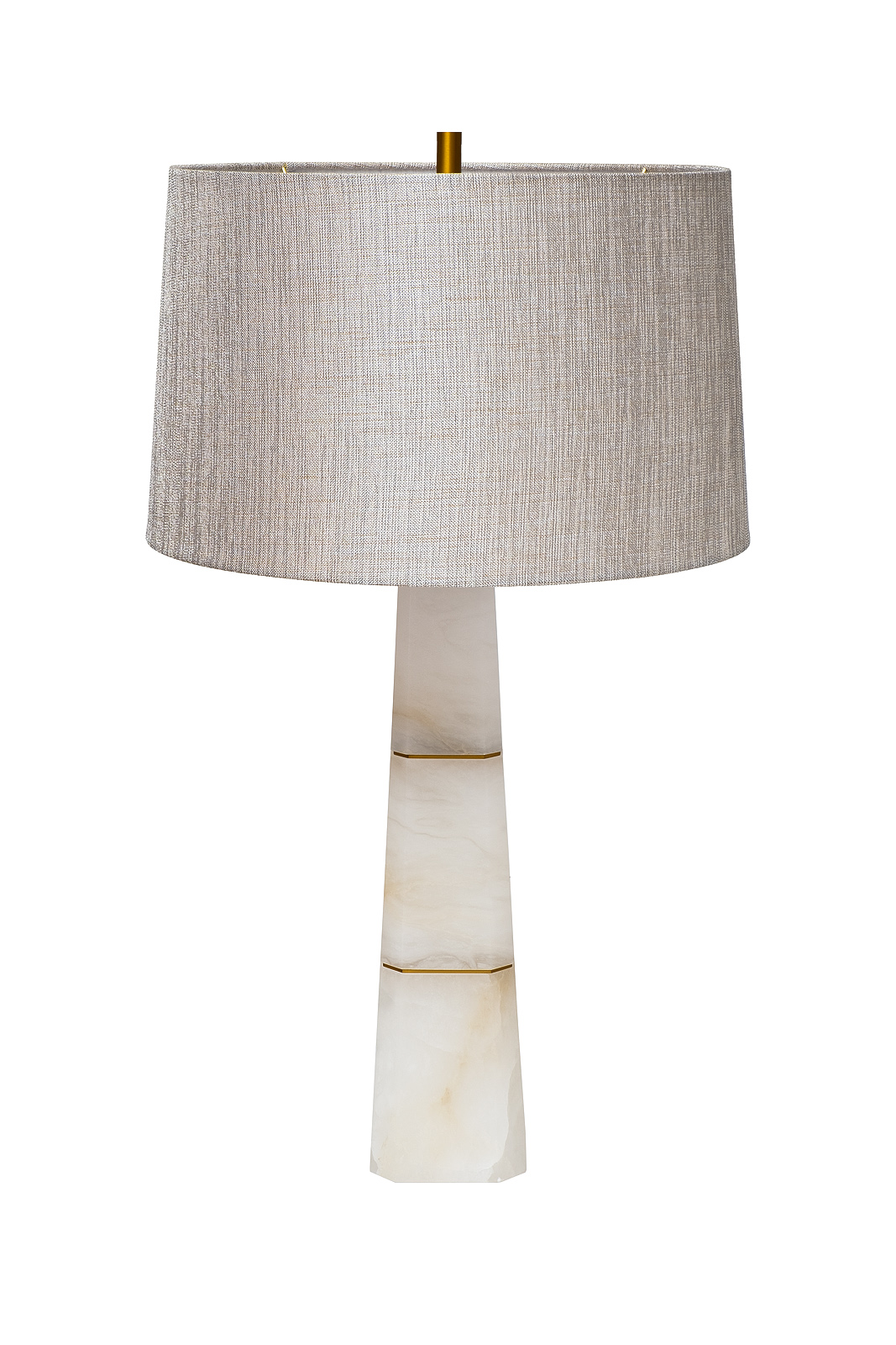 185HM-03523 Лампа настольная плафон цвет серо-бежевый Н.81см_s2 1