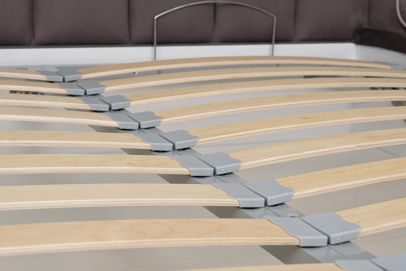 Кровать Odry c подъем.мех. велюр лилово-серый Vel19 186*220*120_s2 5