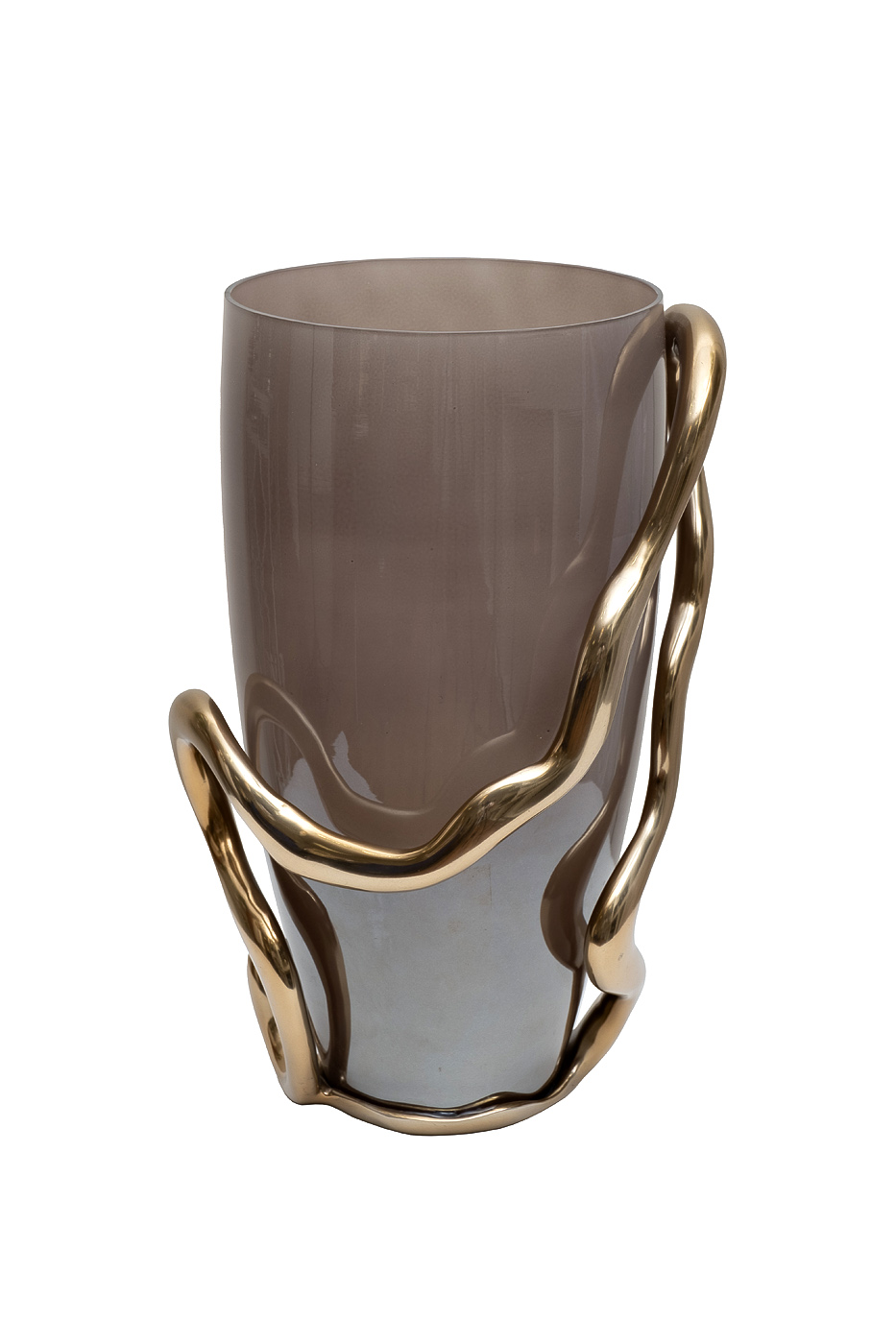 69-22680 Ваза декор.стеклянная «Flow» 24*19,5*36см_s2 1