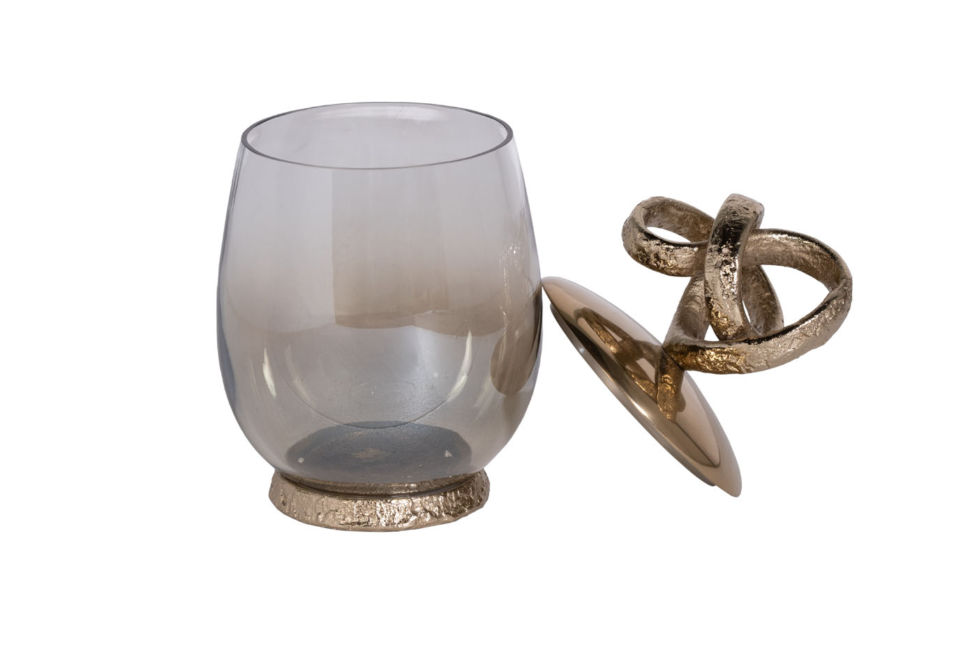 69-921152 Ваза декор.с крышкой «Лиана» металл/стекло16*16*30,5см_s2 2