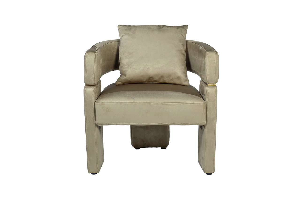 58DB-20089 Кресло велюр оливковый 70*61*69см_s2 1