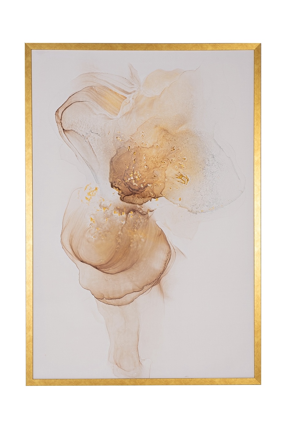 89VOR-AQUARELLE4 Холст «Лик нежности» 70*100 см, багет золото_s2 1