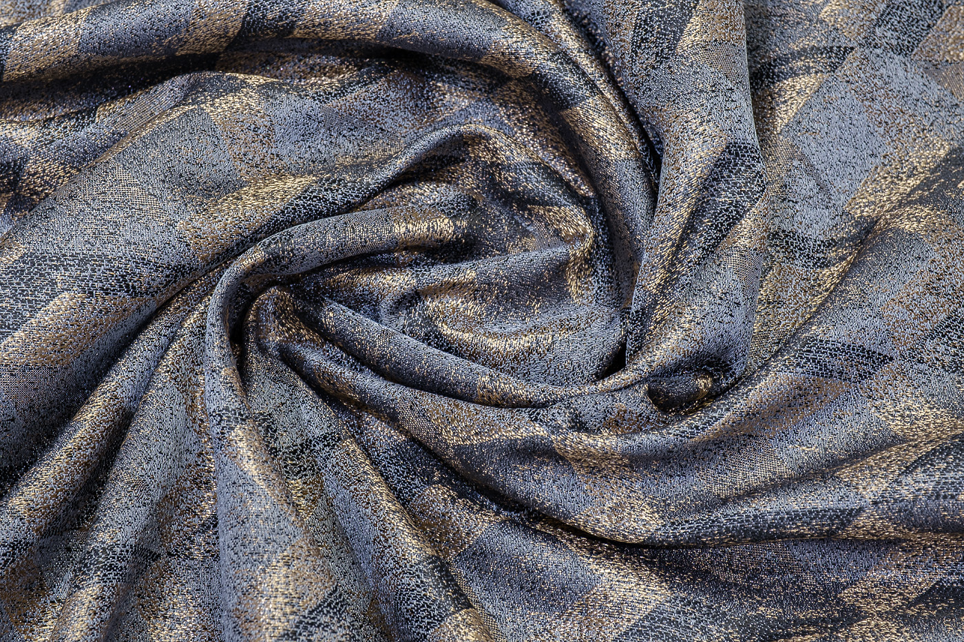 121GD-TON09-PORT GOL Портьера МОДЕНА (MODENA) голубая  275*260см_s2 3