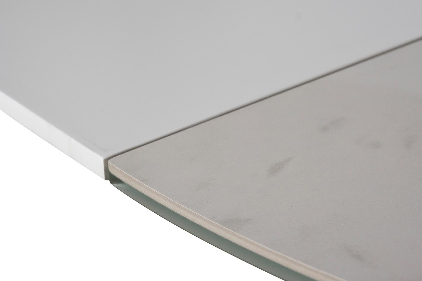 83MC-1907DT WH Стол обед.круг раскл.керам.бел. 170(120)*120*76см_s2 4