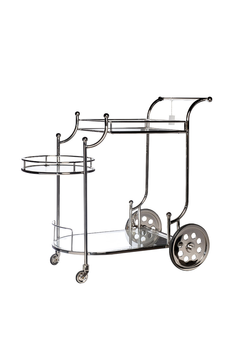 95IM-4651 Тележка сервировочная нерж. сталь/стекло 84*50*85см_s2 1