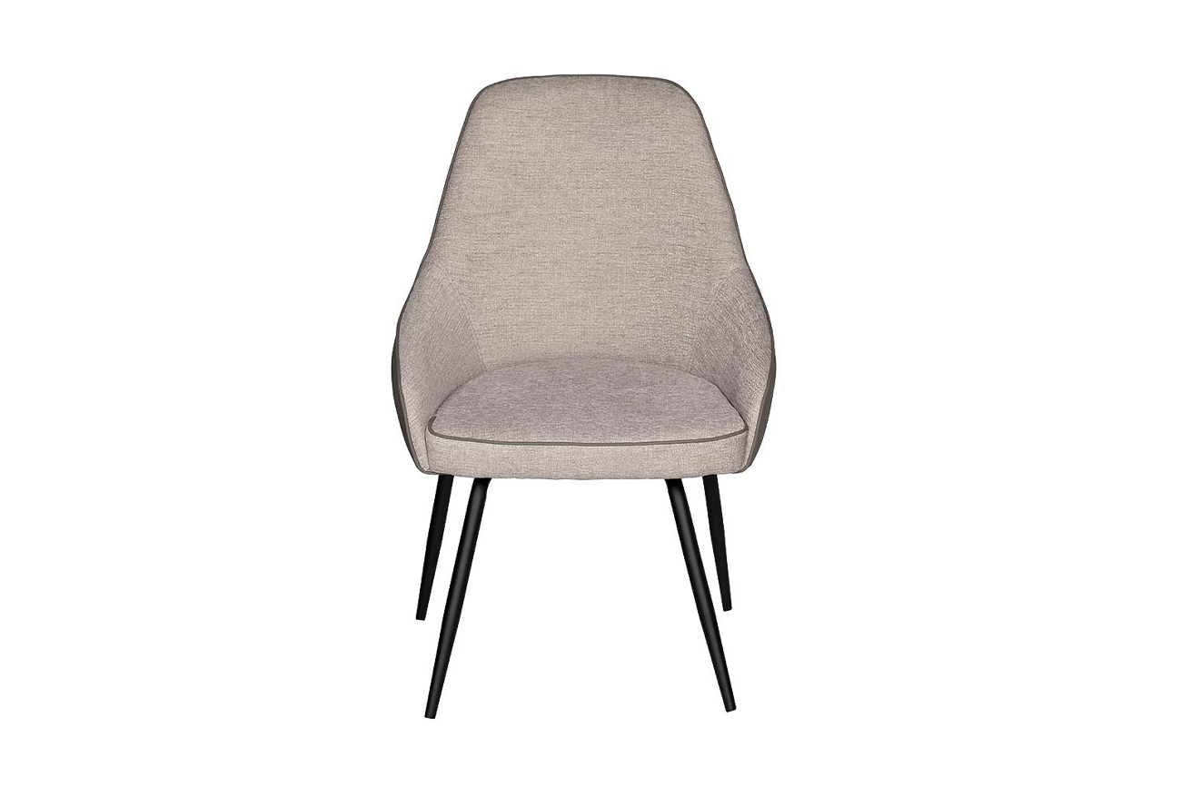 30C-DX-1913 BGE Стул серая рогожка 57*66*85 см, спинка экокожа_s2 1