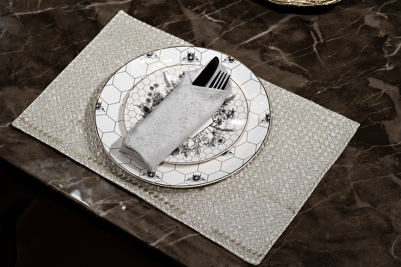 70SW-19002 Текстильная подставка Брасс бежевая 30*45см_s2 1