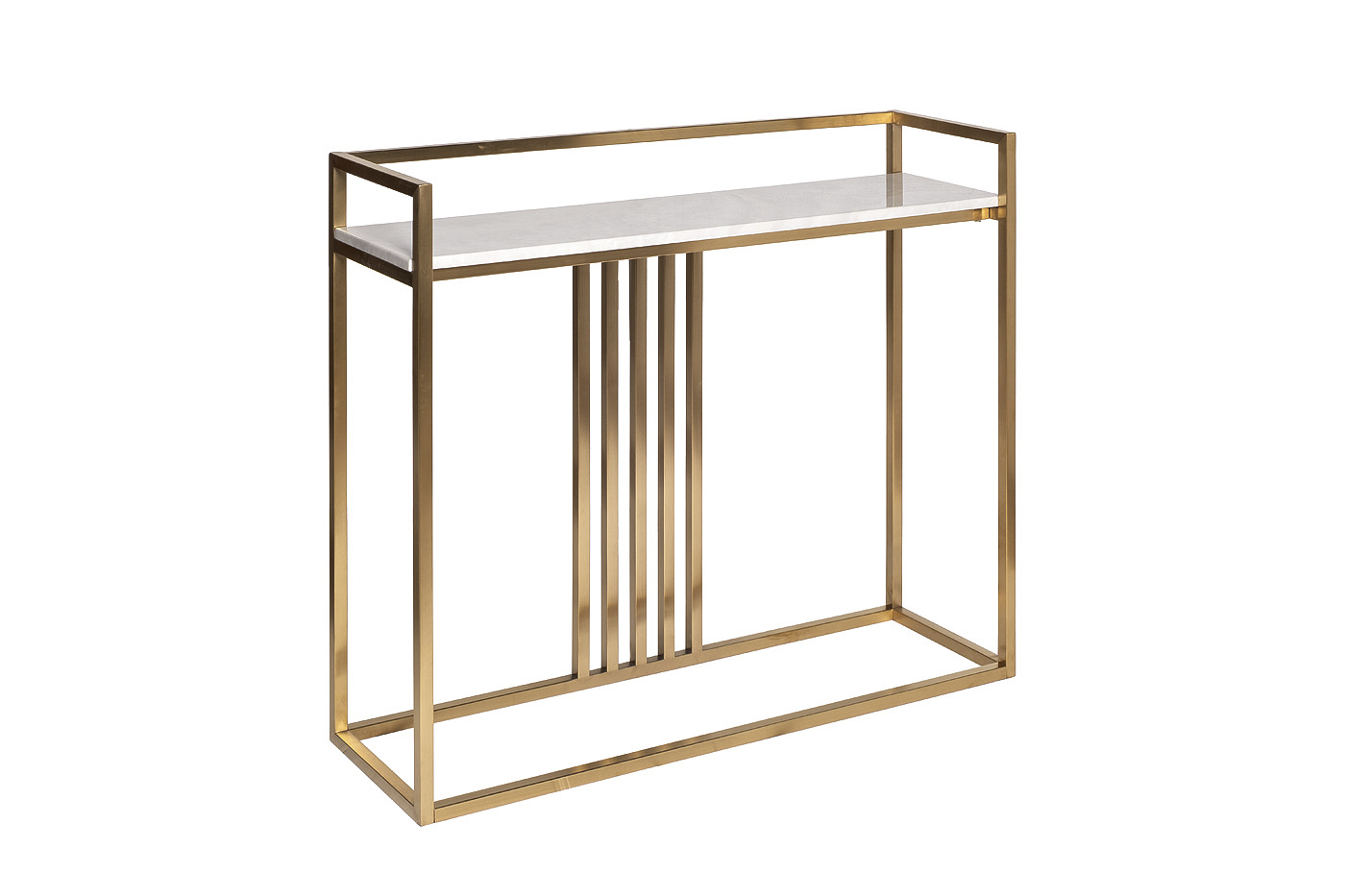 47ED-182KONS-ZOL Консоль Misty Nuova иск.мрам/мат.зол 100*30*85см_s2 2