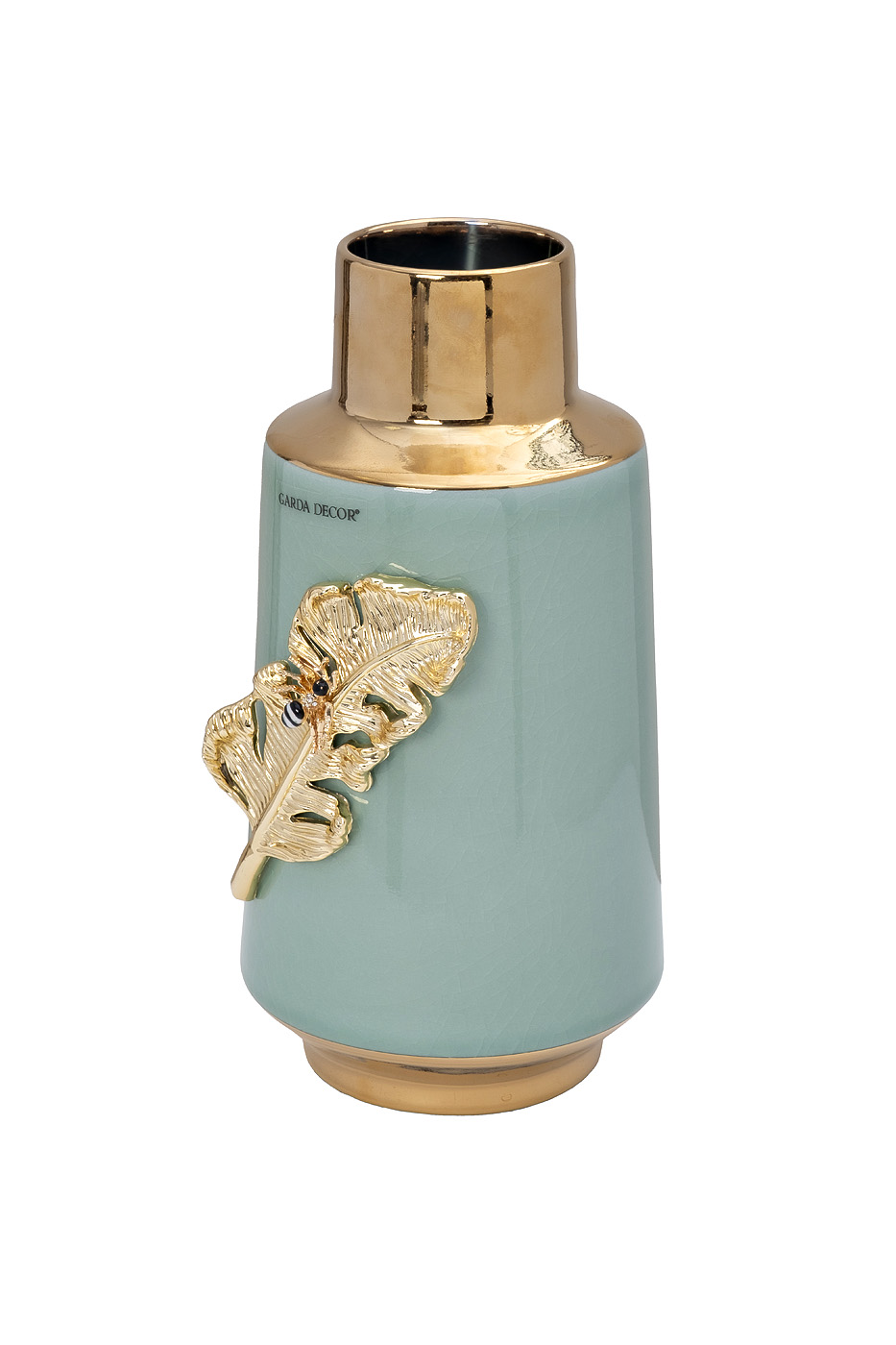 55RD6345S Ваза керамическая с золотым декором 13*14*28см_s2 1