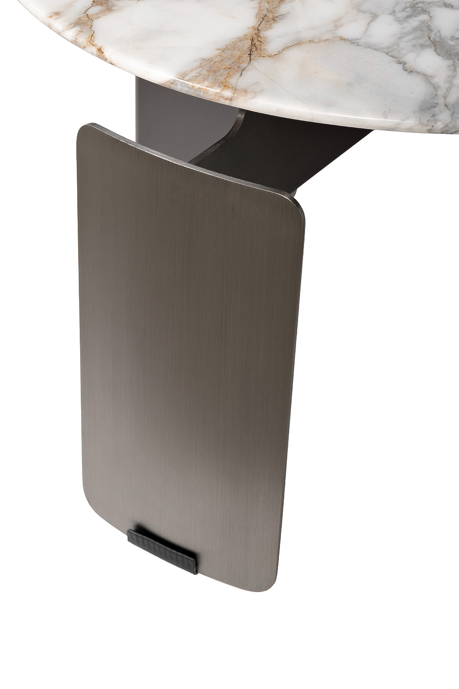 160KD-26501 Стол журнальный, мрамор Арабескато Корчия (Arabescato Corchia) d60*40см_s2 5