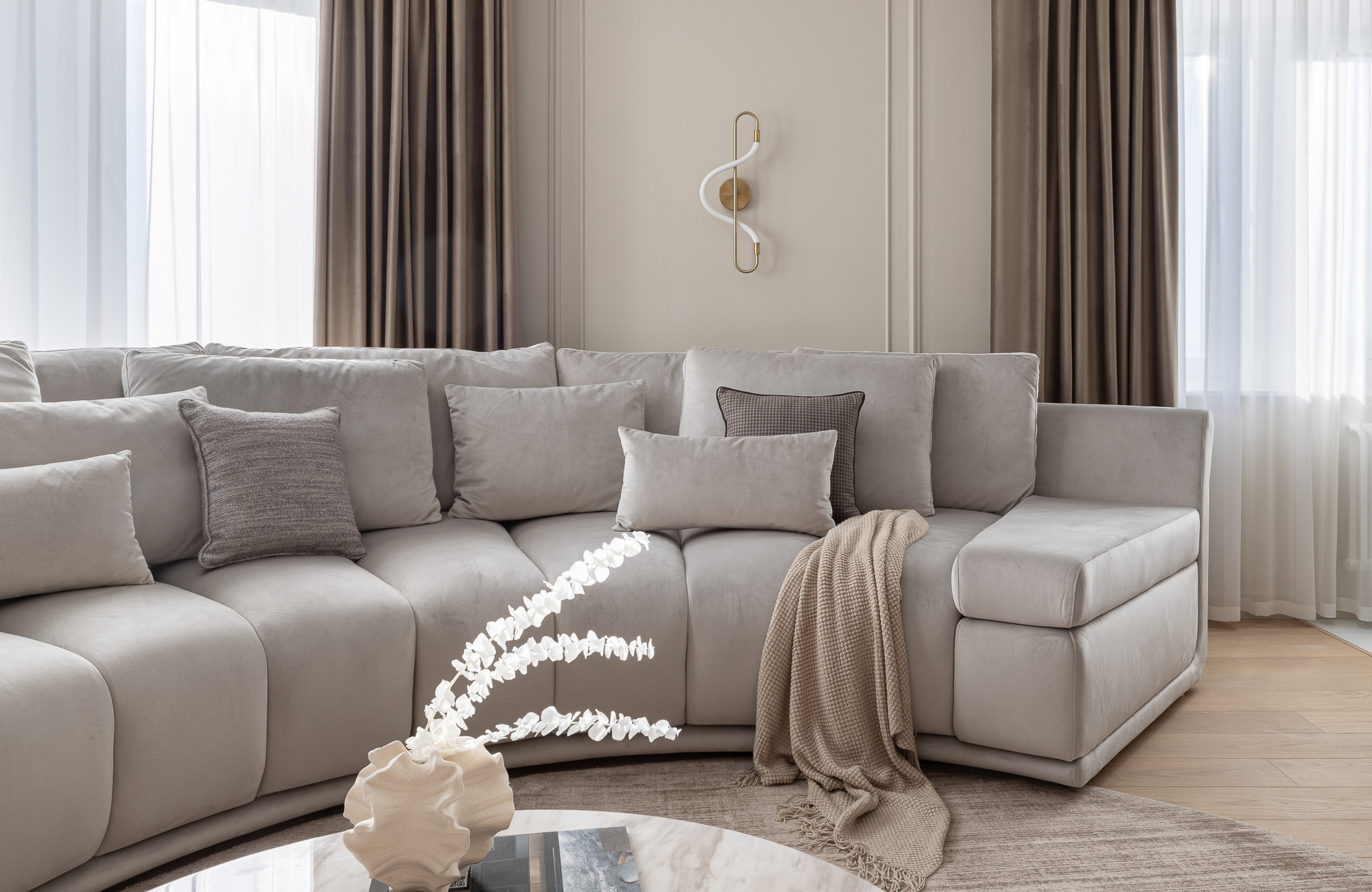 Проект современной квартиры площадью 100 кв.м 0