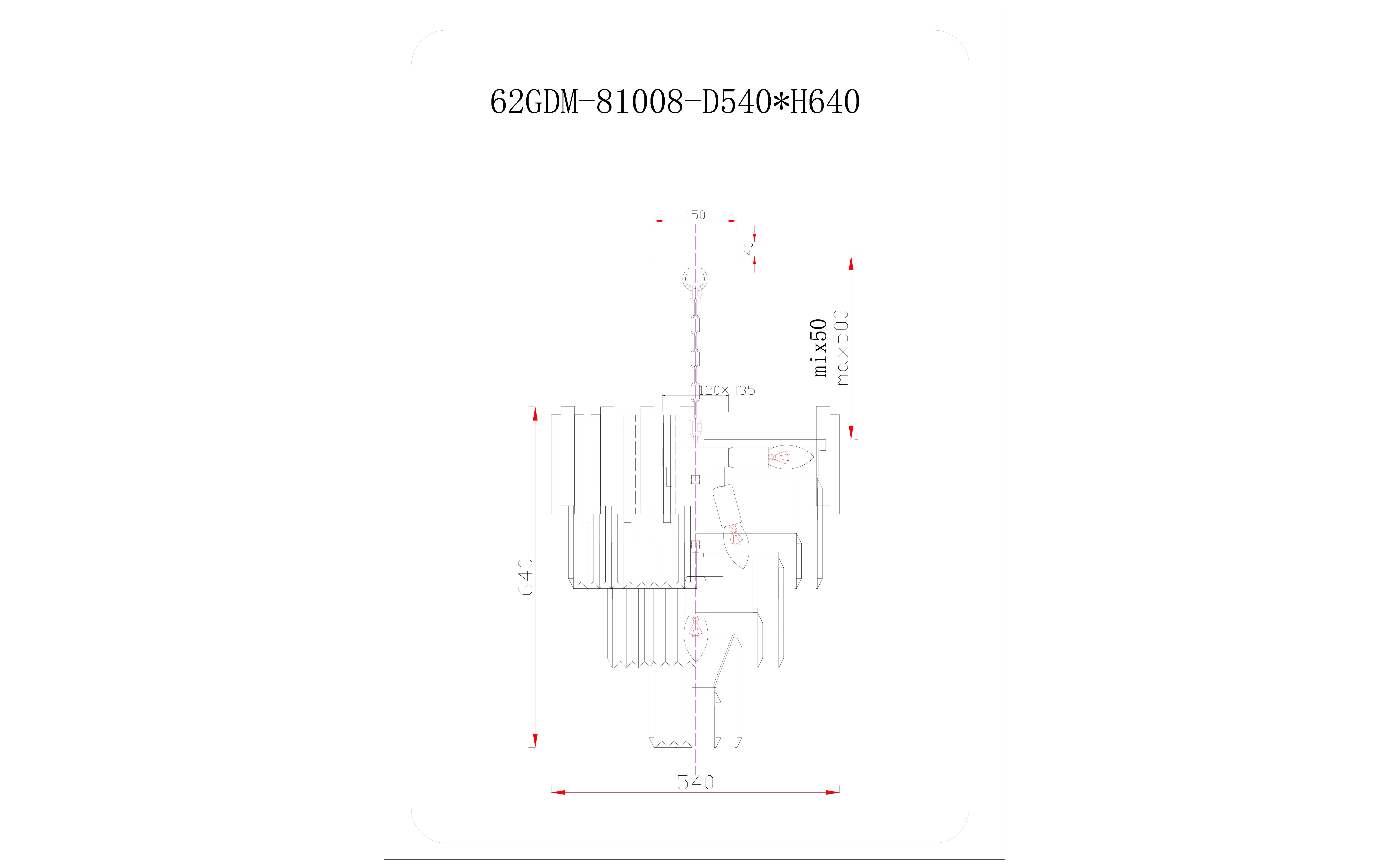 62GDM-81008-540 Люстра Виктория (Vittoria) S d54см h65см_s2 4