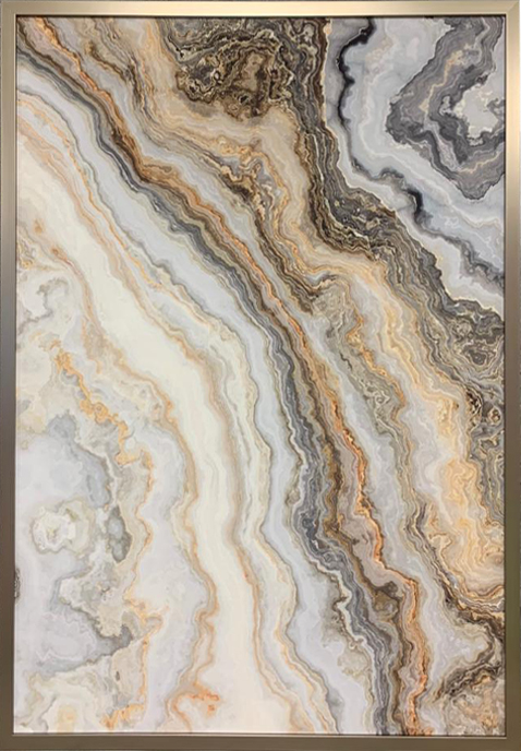 89VOR-MARBLE4 Постер «Серый мрамор-2» 70*100см, багет_s2 1