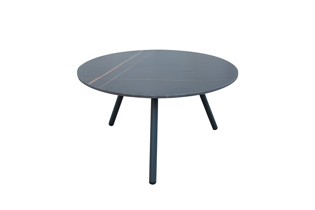 129KN-01440 Стол кофейный «EMBRACE» уличный черный d68*48см_s2 1